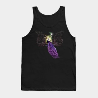 Wonderful elegant peacock with flowers Tank Top